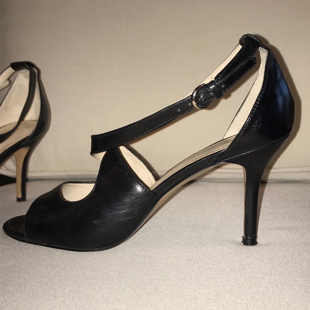 Nine West, Leather Heels, 8M, Black